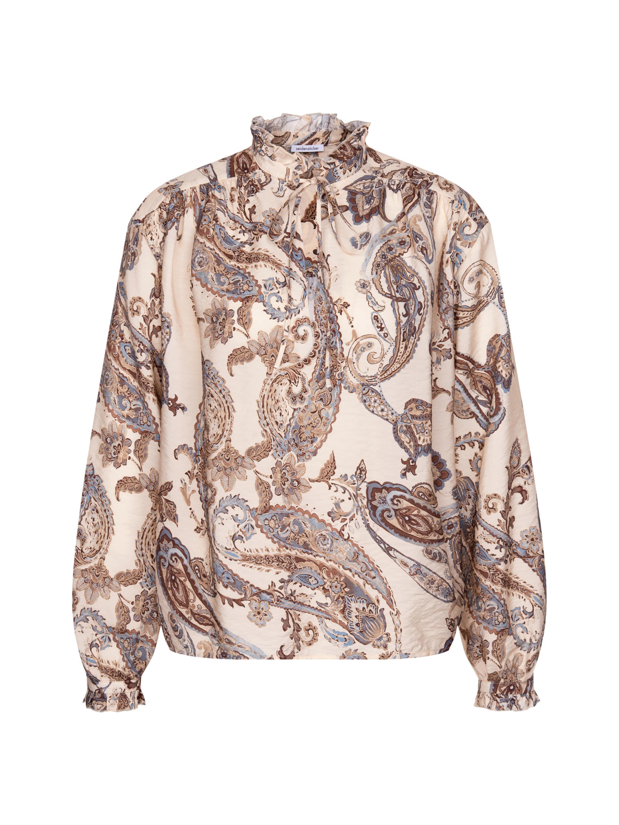 SEIDENSTICKER Blouse 'March Drop 261' in Beige: voorkant