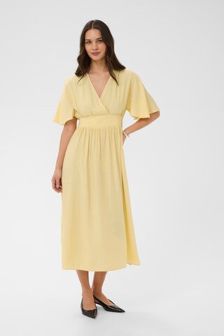 Robe 'KAsirena' Kaffe en jaune : devant