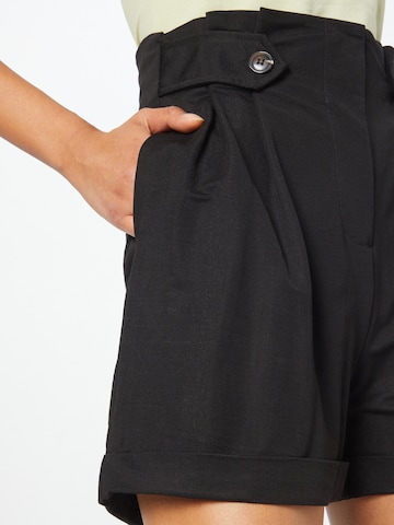 ABOUT YOU Regular Pleat-front trousers 'Larisa' in Black