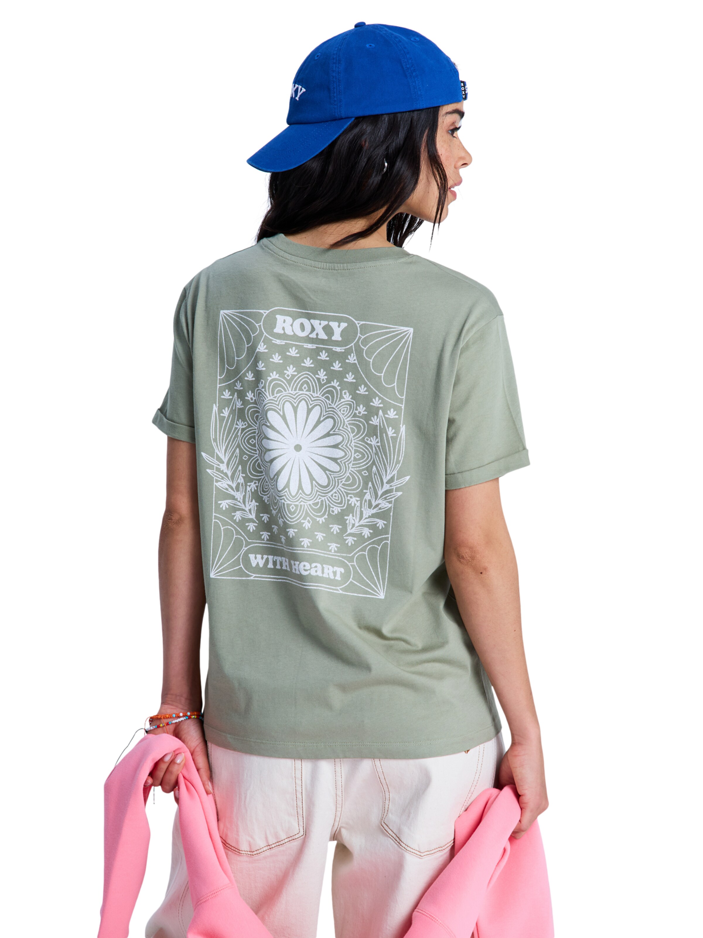 ROXY Shirt 'Oceanregular' in Green: front