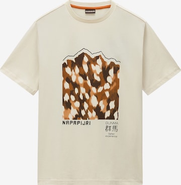 NAPAPIJRI T-shirt i beige: framsida