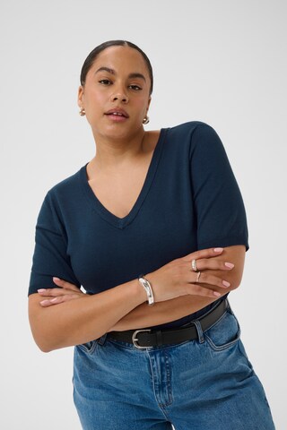 KAFFE CURVE - Jersey 'Lizzy' en azul: frente