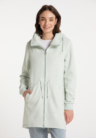 MYMO Sweat jacket in Green: front