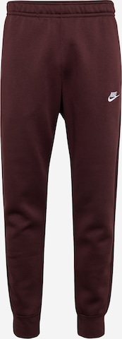 Nike Sportswear Παντελόνι 'Club Fleece' σε κόκκινο: μπροστά