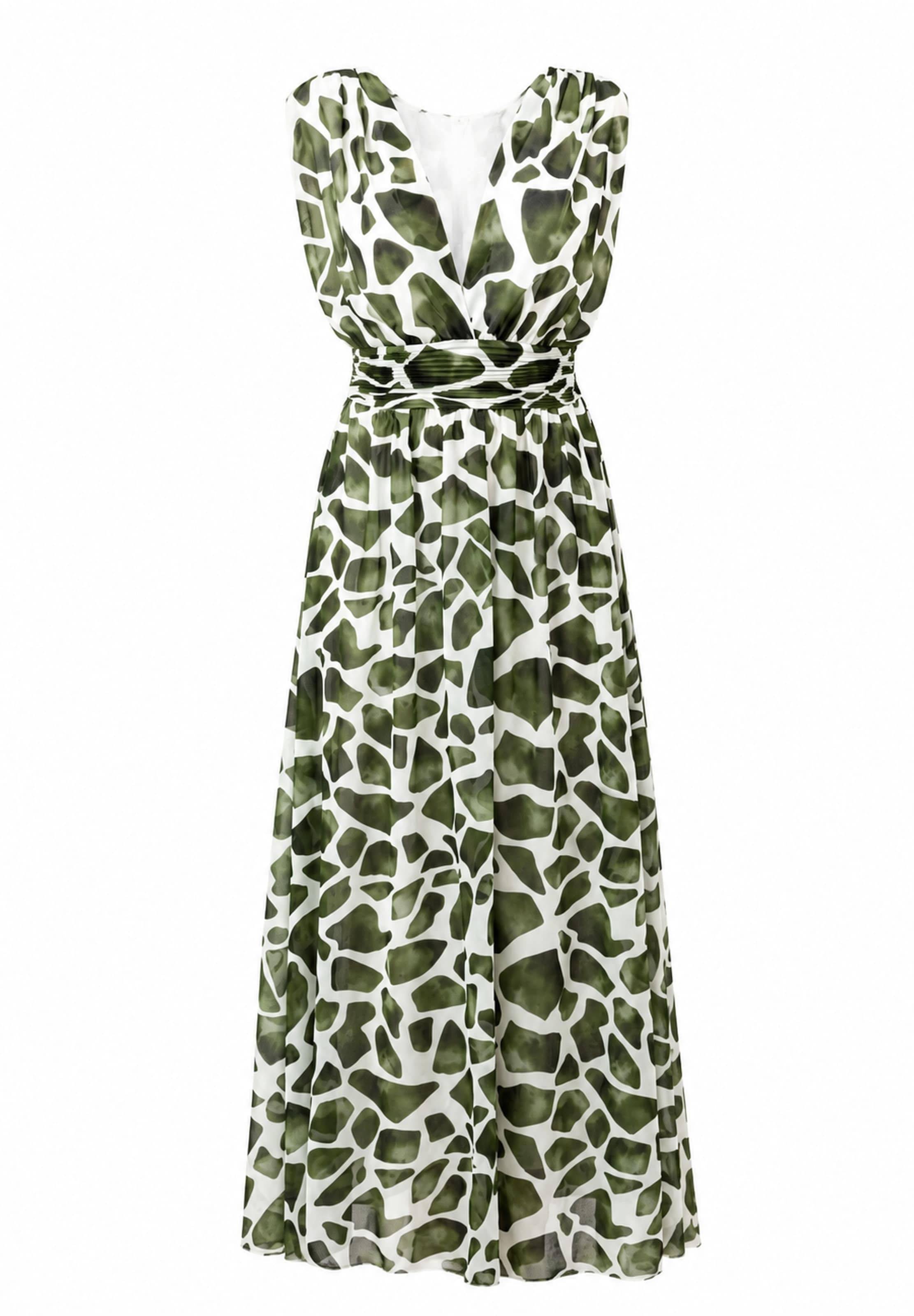 Elara Kleid in Grün: Vorderseite