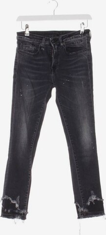 R13 Jeans in 25 in Black: front