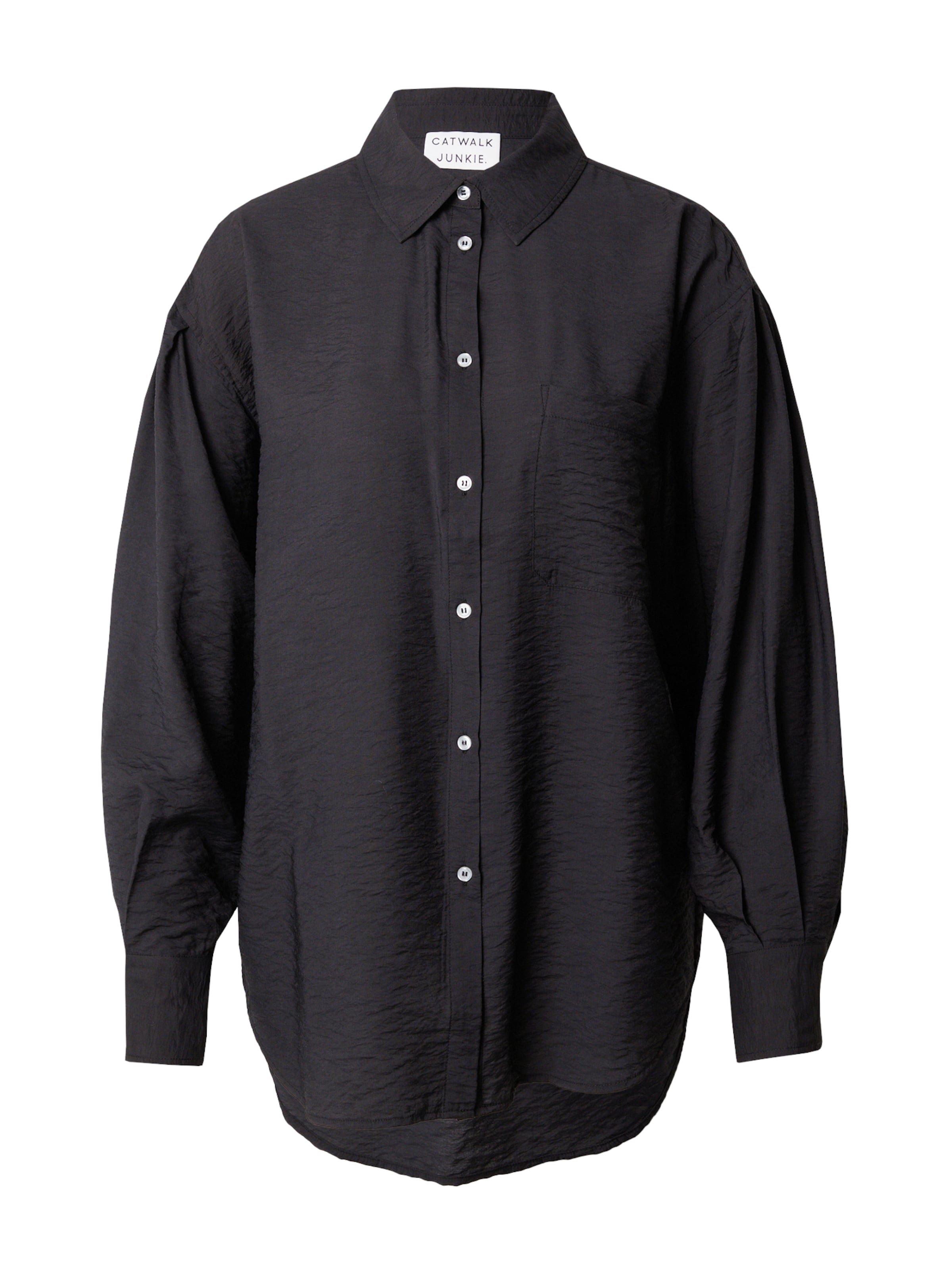 CATWALK JUNKIE Μπλούζα 'DAWN' σε μαύρο: μπροστά