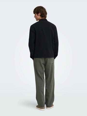 Only & Sons Loose fit Pleat-front trousers 'ONSWILL' in Grey
