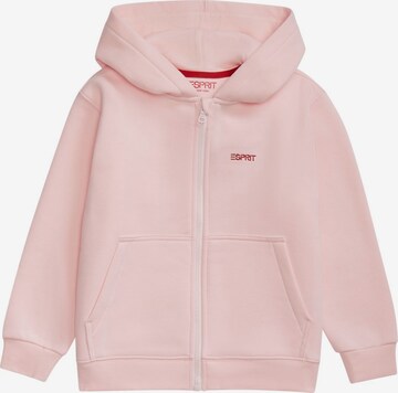 ESPRIT Zip-Up Hoodie in Pink: front