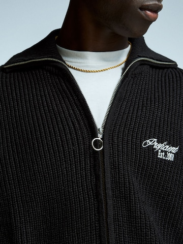 Bershka Gebreid vest in Zwart
