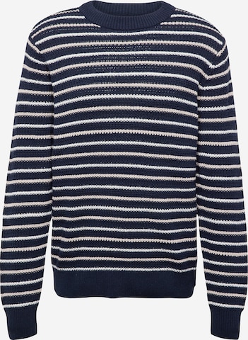 JACK & JONES Sweater 'JORBRONX' in Blue: front