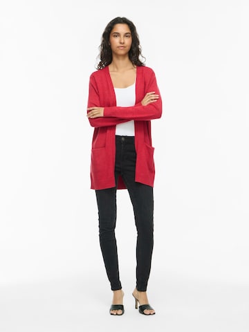 VILA Gebreid vest 'VIRil' in Rood