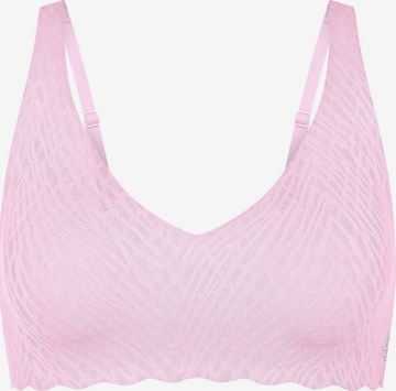 SLOGGI Bügelloser BH ' Blue ZERO Feel Bliss ' in Pink: Vorderseite