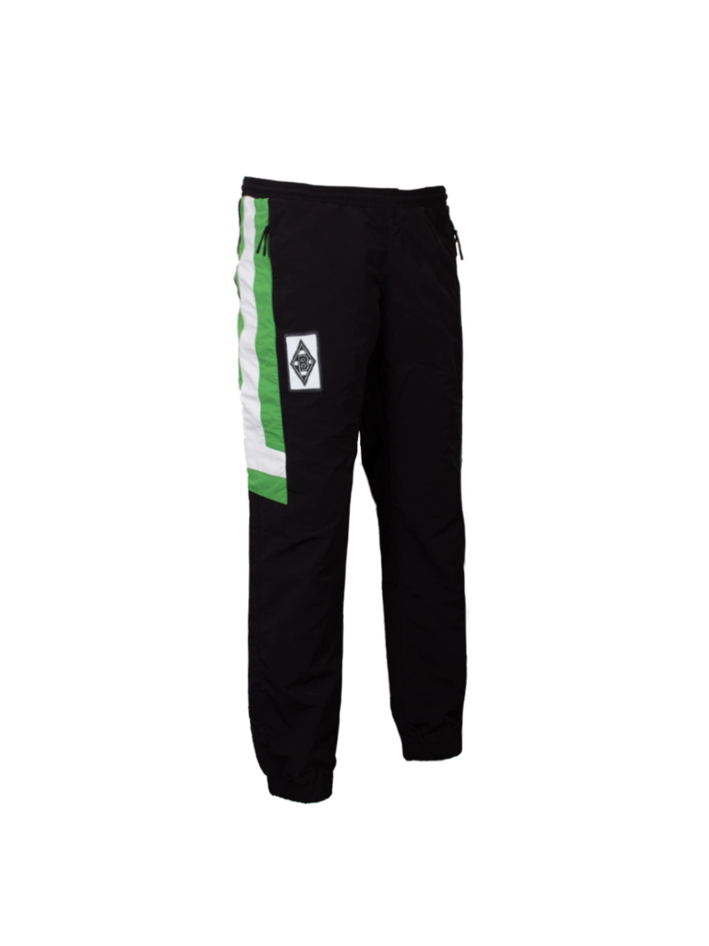 COPA FOOTBALL Regular Traditional pants 'Borussia Mönchengladbach 1995 Trainingsbroek' in Black: front