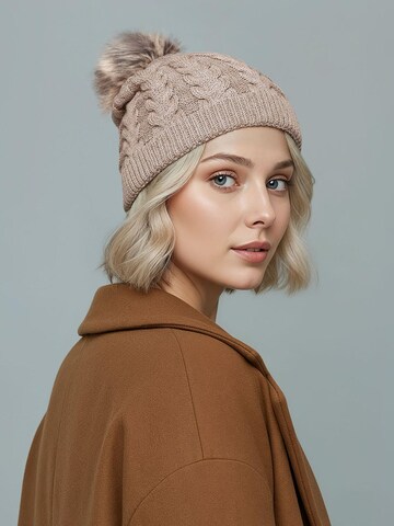 Neverless Beanie '1975' in Beige