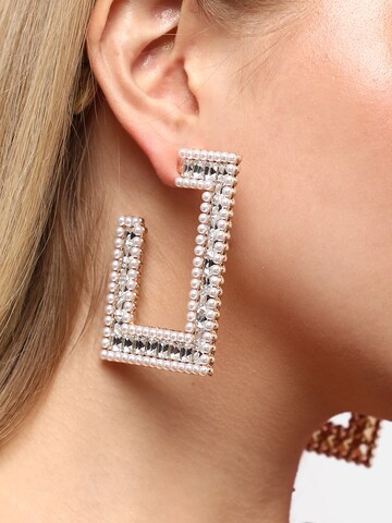 SOHI Earrings 'Ida' in Silver: front
