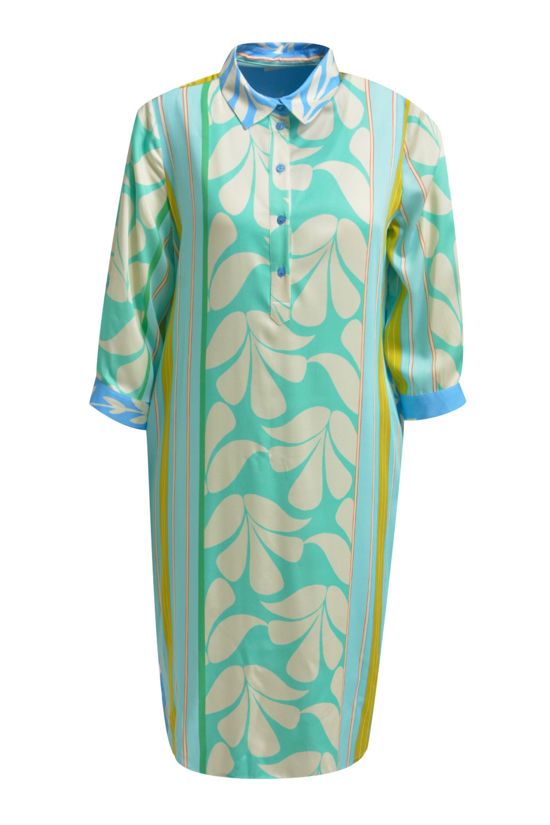 Milano Italy Summer Dress in Blue: front