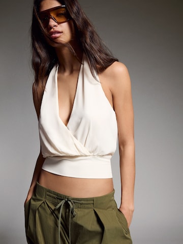 Bershka Top in Beige