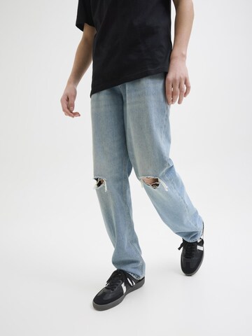 Jack & Jones Junior Свободный крой Джинсы 'JJIChris JJOriginal' в Синий