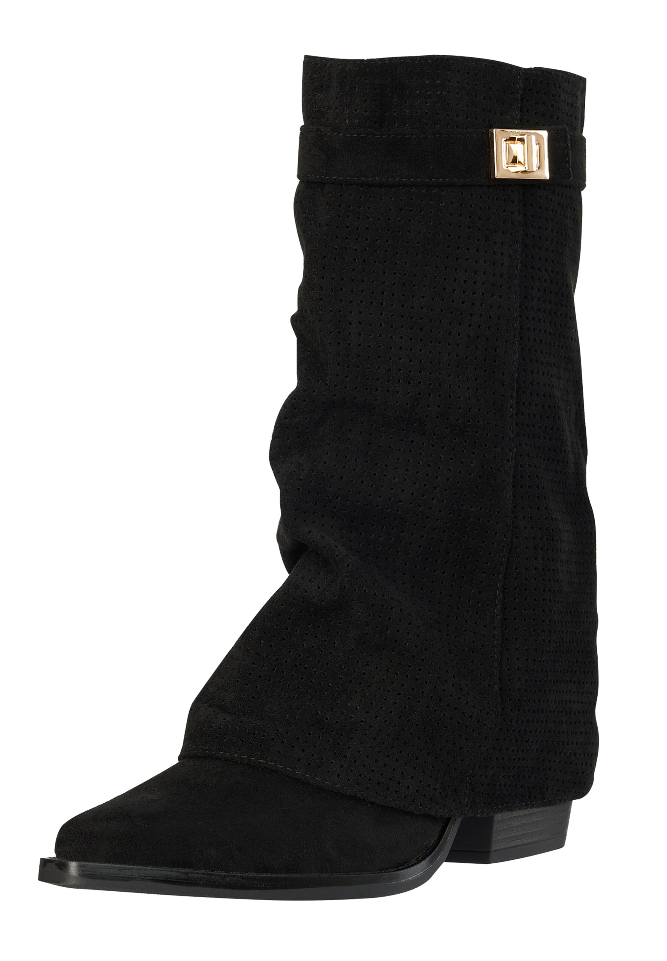 Salinyang Stiefel in Schwarz: Vorderseite