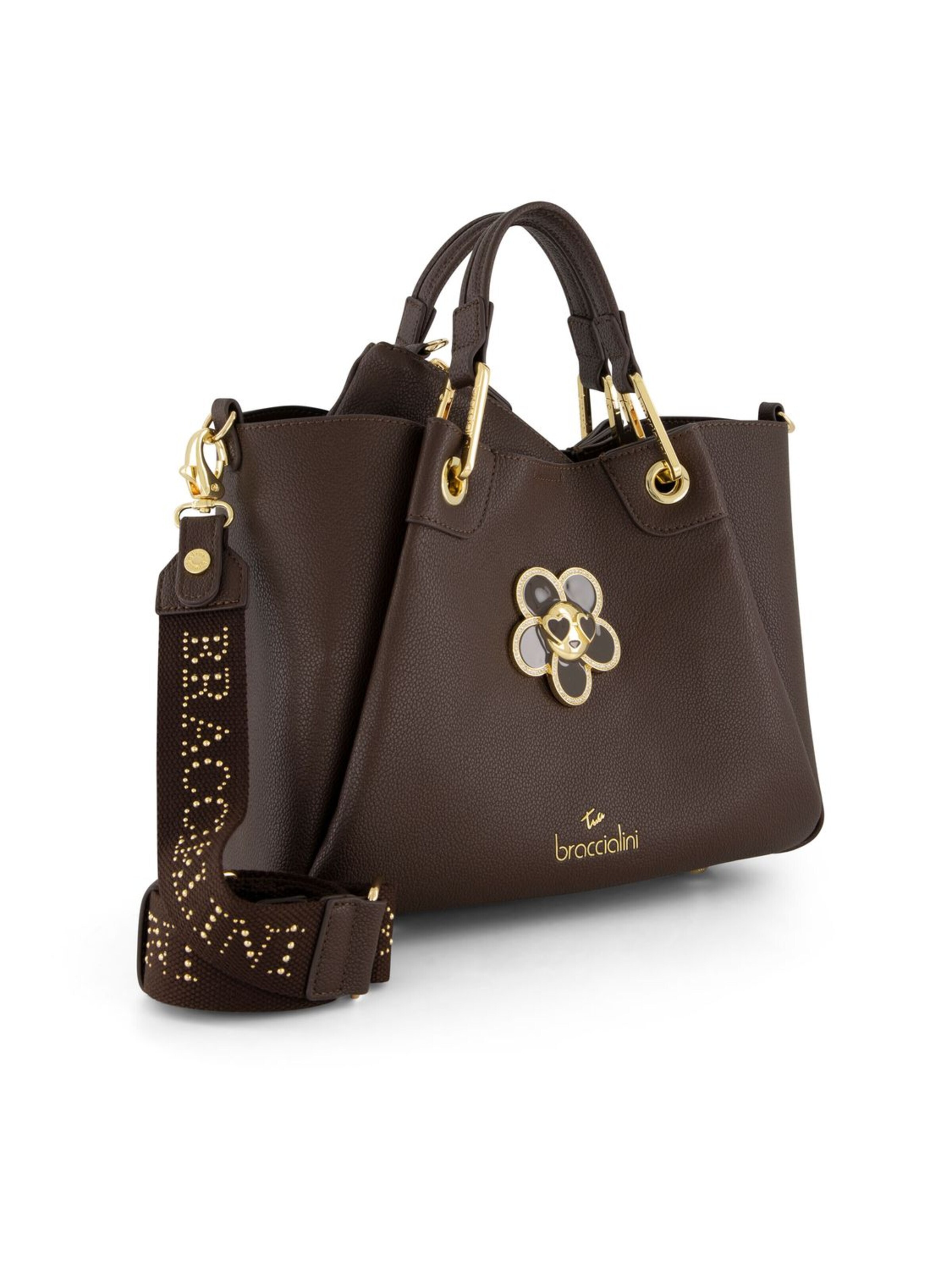 Borsa a mano 'Amy Bijoux' di Braccialini in marrone
