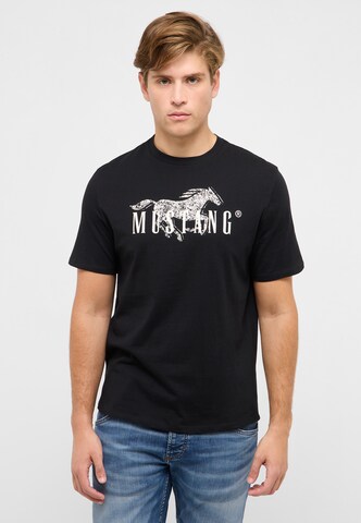 MUSTANG T-Shirt 'Style Austin' in Schwarz: Vorderseite