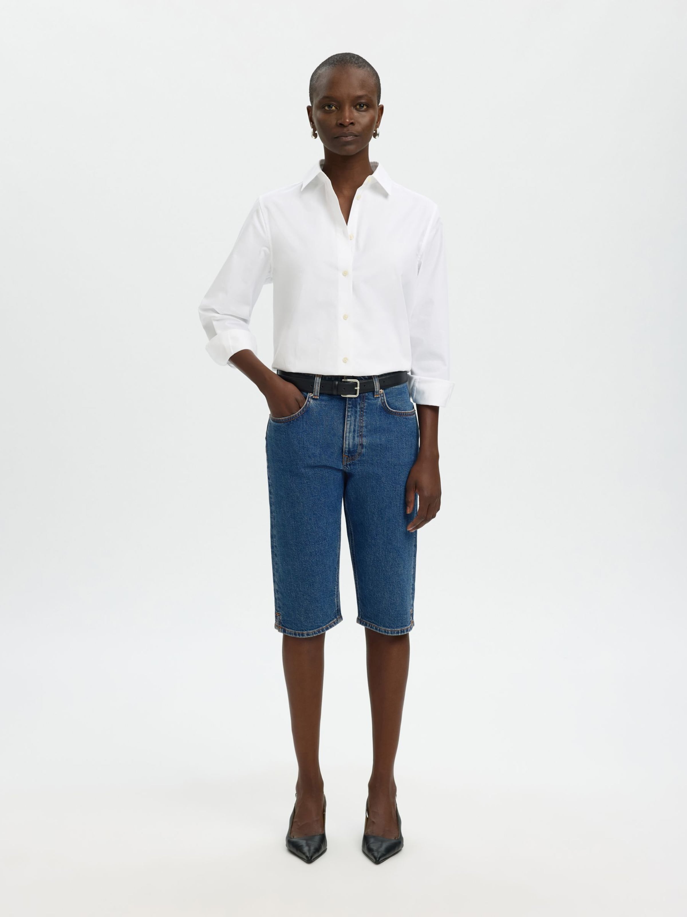 SELECTED - Slimfit Vaquero en azul