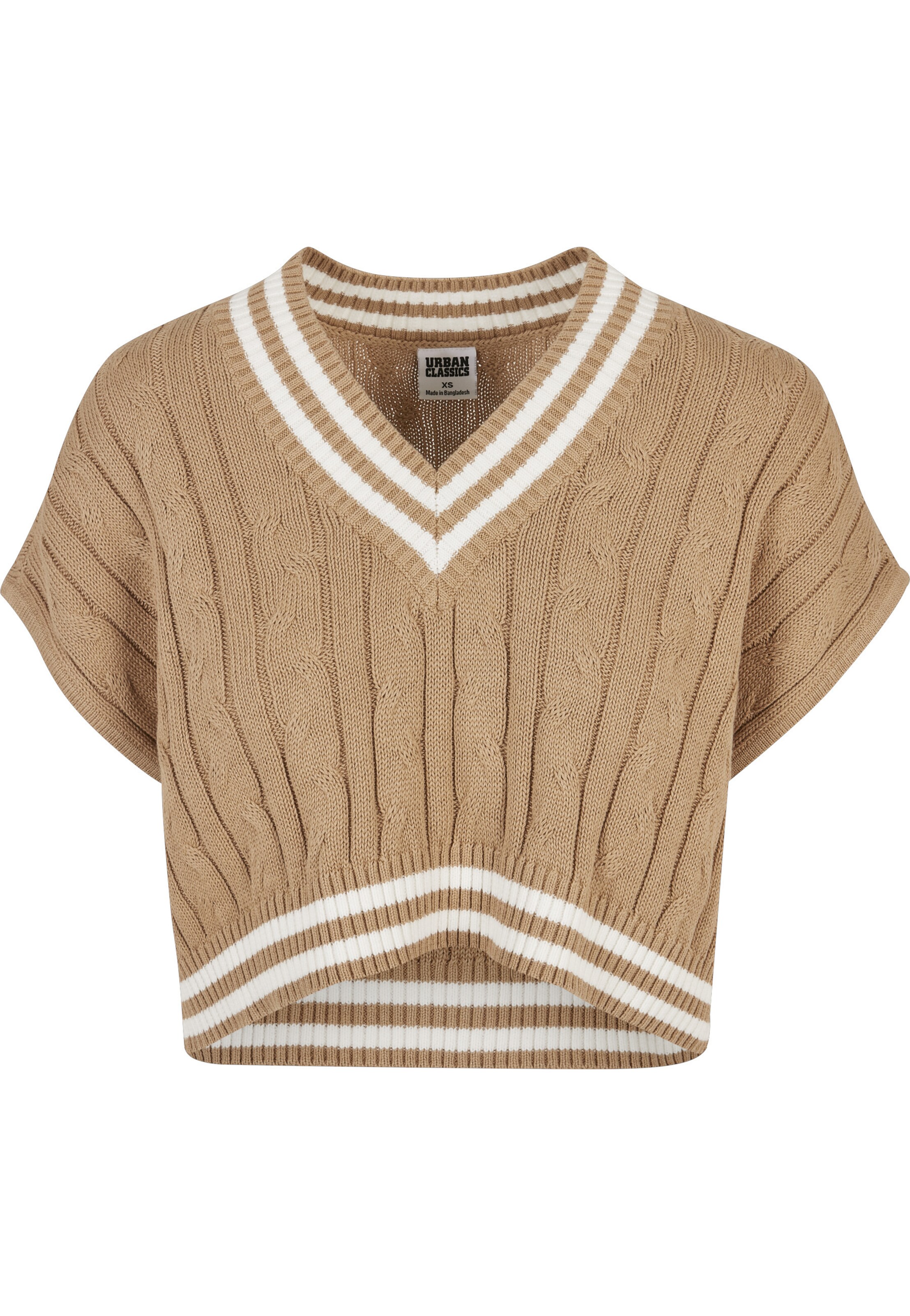 Pull-over Urban Classics en beige : devant