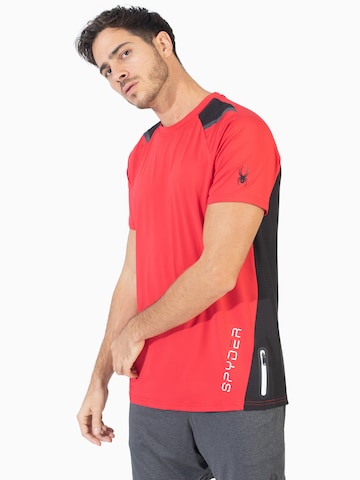 Spyder Functioneel shirt in Rood