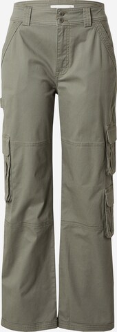 Abercrombie & Fitch - Loosefit Pantalón cargo 'CLASSIC' en verde: frente