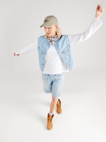 LEVI'S ® Kamizelka 'Collarless Shrunken '90s Trucker Vest' w kolorze niebieski