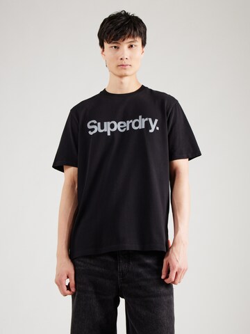 Maglietta di Superdry in nero: frontale
