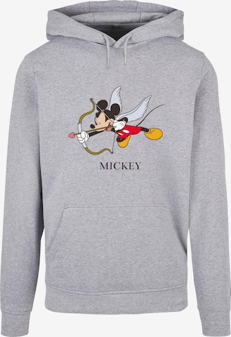 ABSOLUTE CULT Sweatshirt 'Mickey Mouse - Love Cherub' in Grey: front