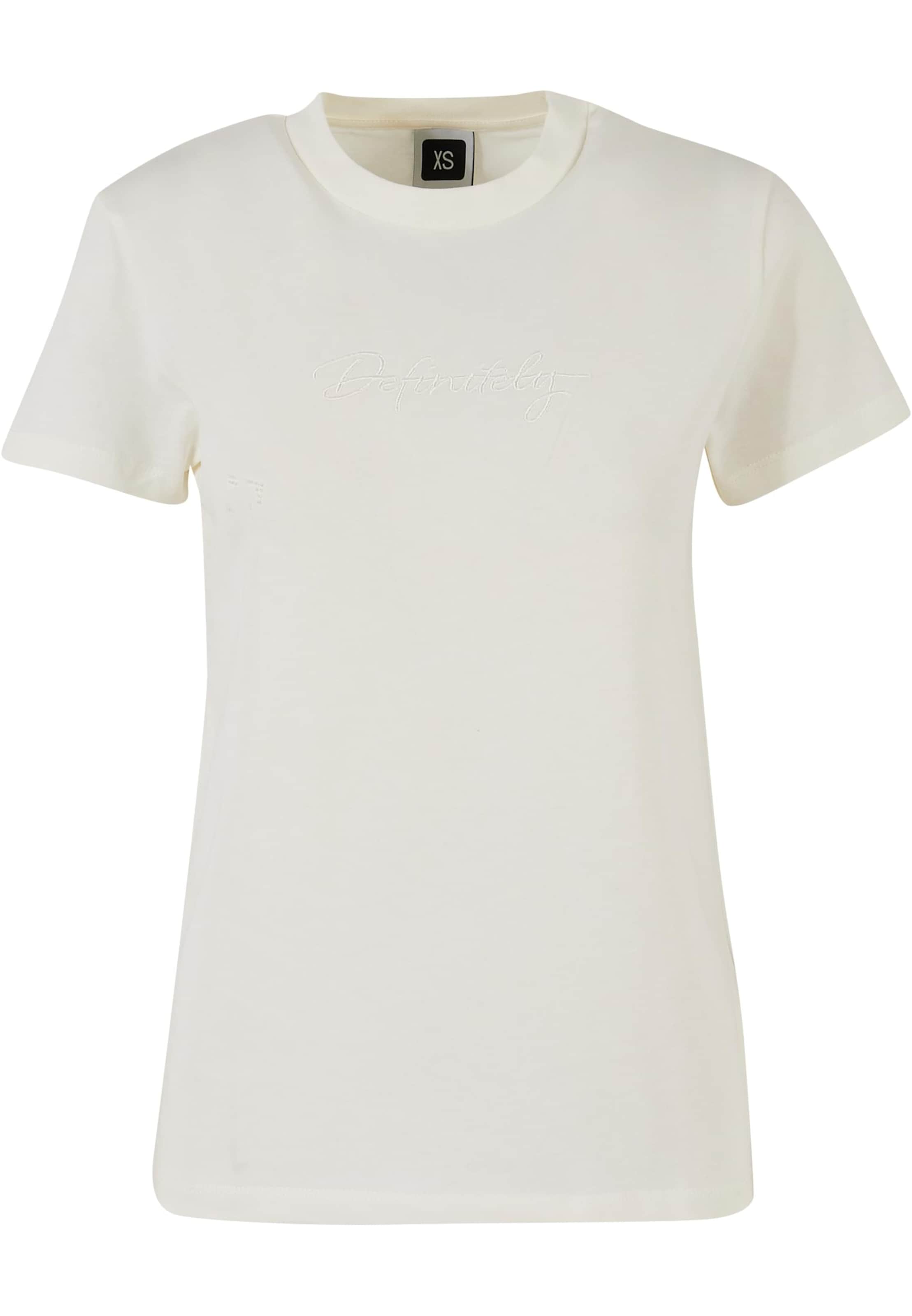 DEF Shirts 'Definitely' i hvid: forside