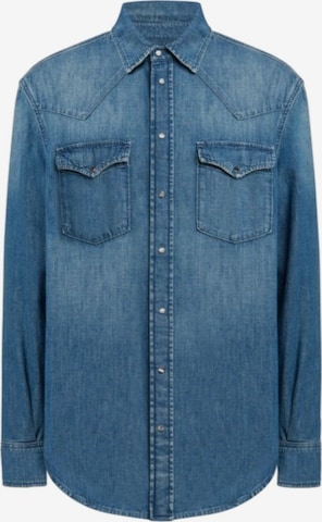 Coupe regular Chemise Dondup en bleu : devant