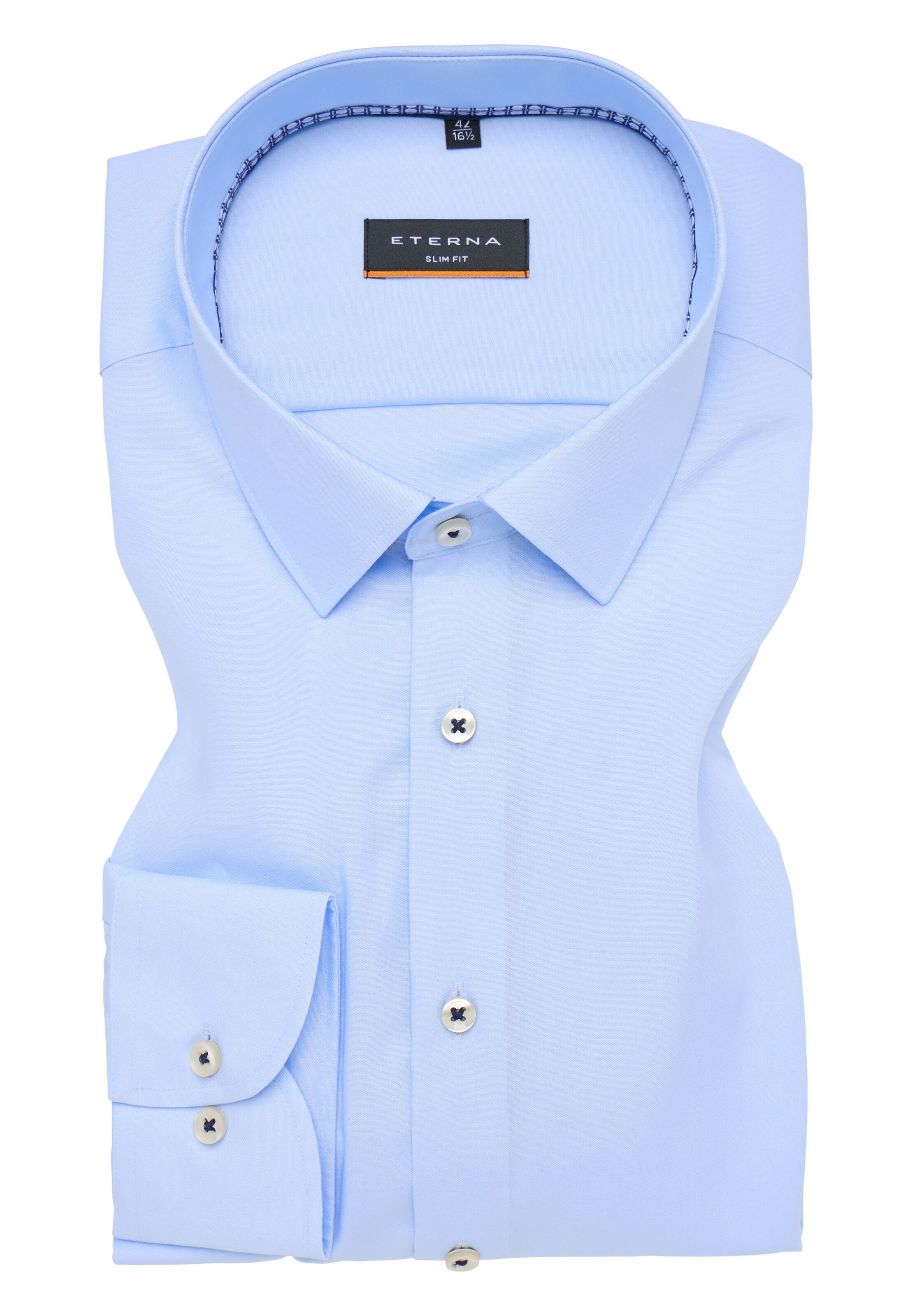 ETERNA Slim fit Business shirt in Blue