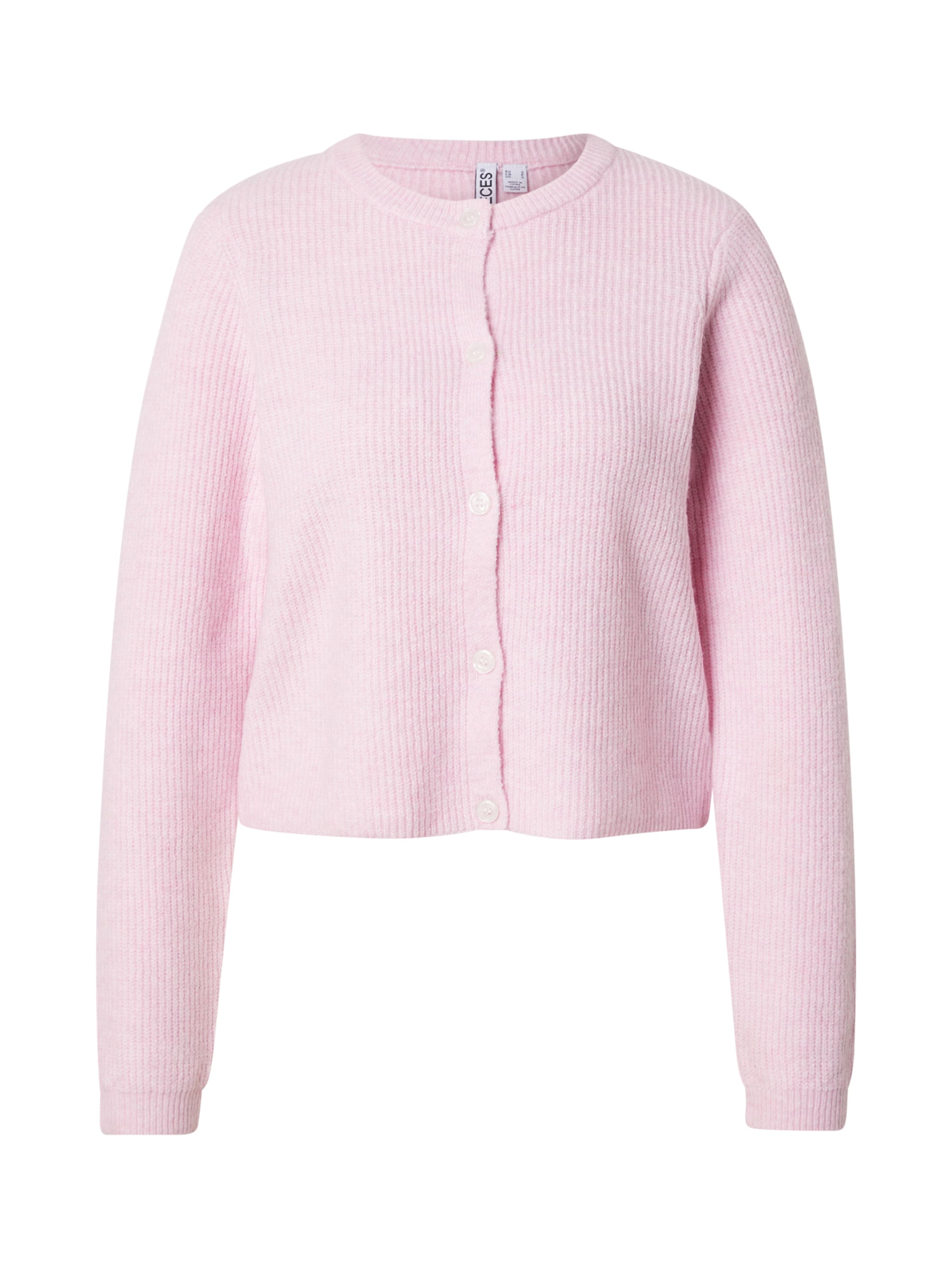 PIECES Knit Cardigan 'PCSilly' in Pink: front