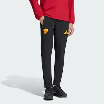 regular Pantaloni sportivi 'AS Rom Tiro' di ADIDAS PERFORMANCE in nero: frontale