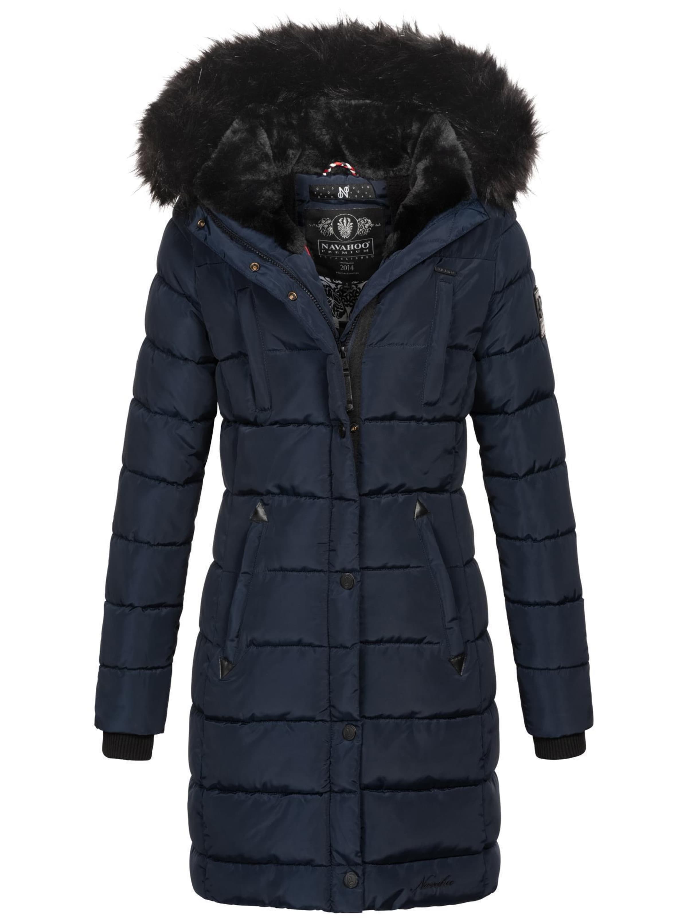 NAVAHOO Wintermantel in Blauw: voorkant