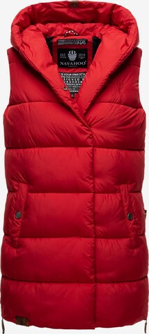 NAVAHOO Bodywarmer 'Madilynaa' in Rood: voorkant