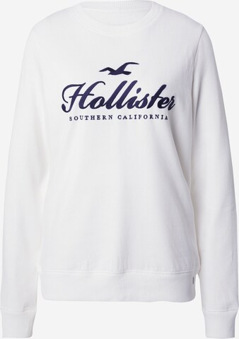 HOLLISTER Sweatshirt in White: front