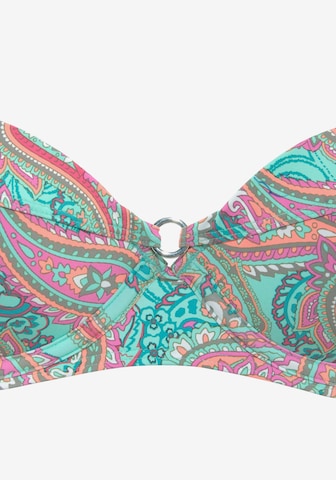 VENICE BEACH Balconette Bikini Top in Mixed colors