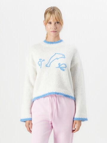 PIECES Pulóver 'PCJERA' - fehér: elől