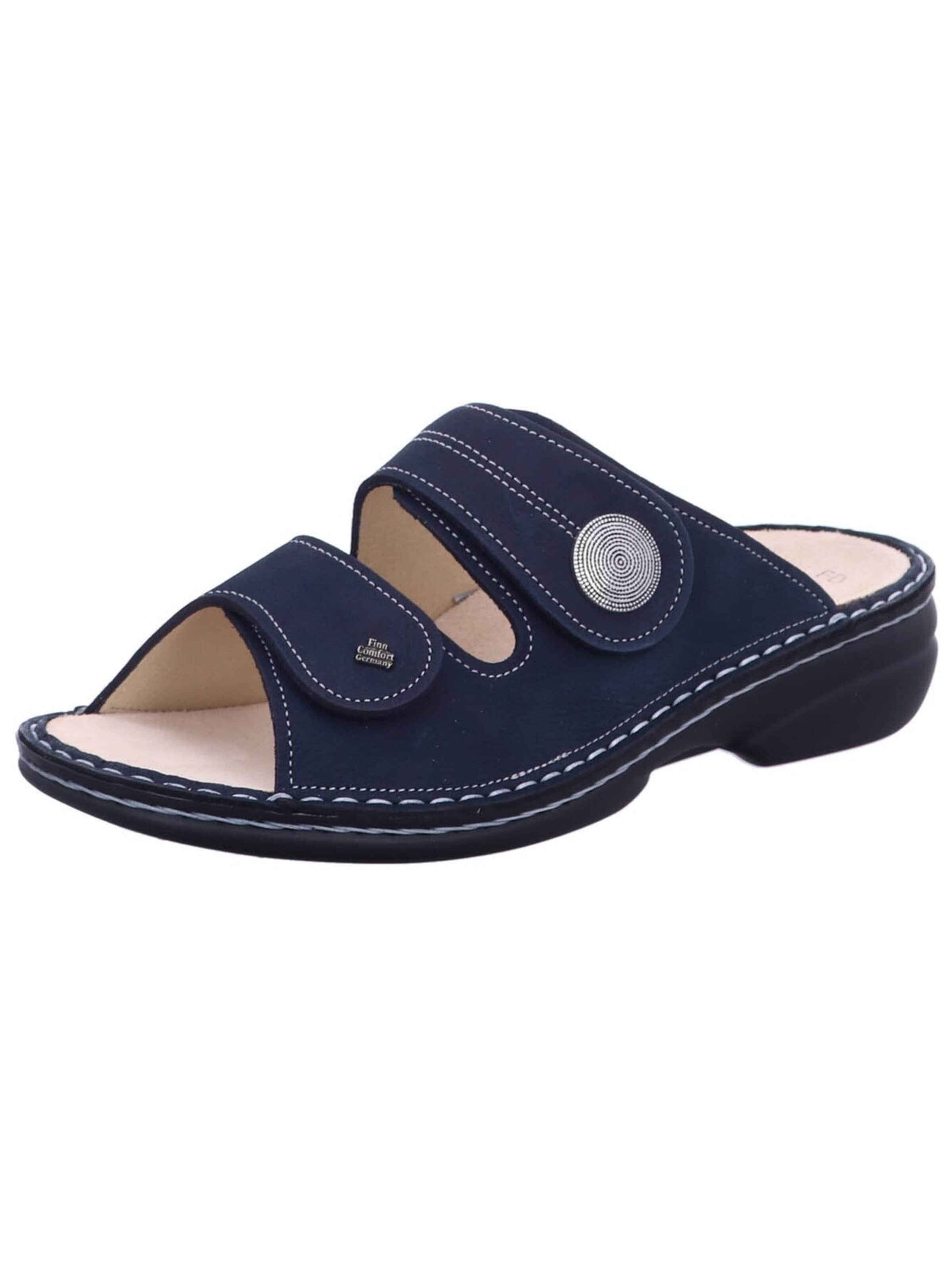 Finn Comfort Muiltjes '02550 390518' in Blauw: voorkant