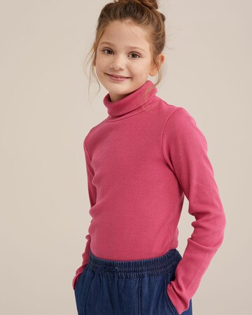 Maglietta di WE Fashion in rosa: frontale