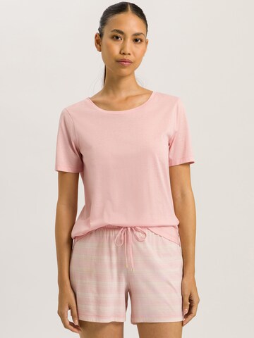 Hanro Pyjama ' Laura ' in Roze: voorkant