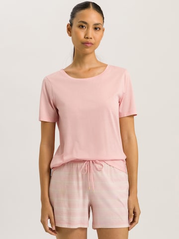 Hanro Pyjama ' Laura ' in Roze: voorkant