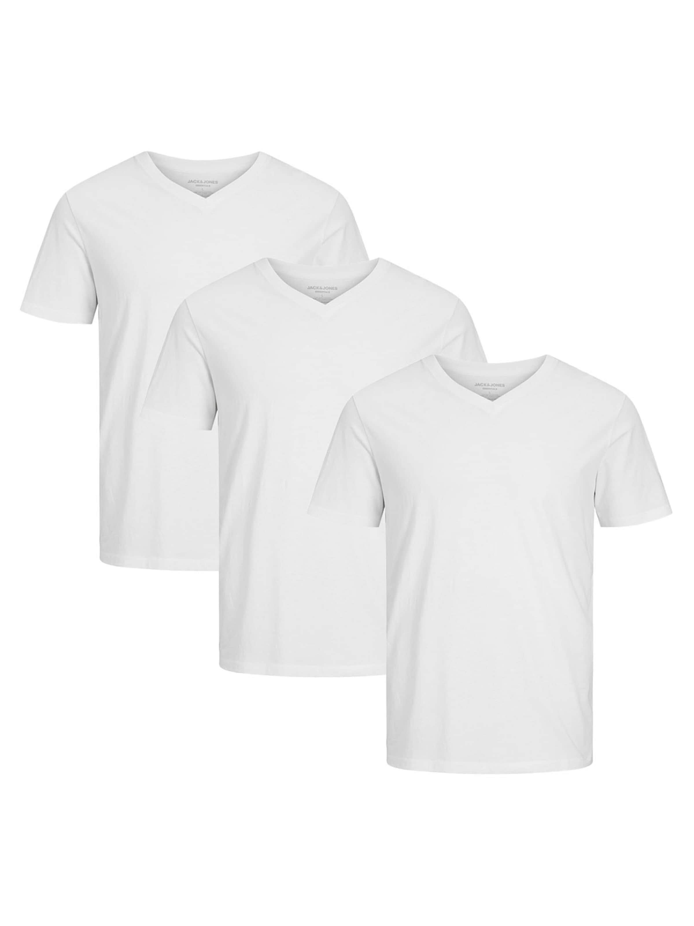 JACK & JONES Shirt 'Organic Basic' in Wit: voorkant