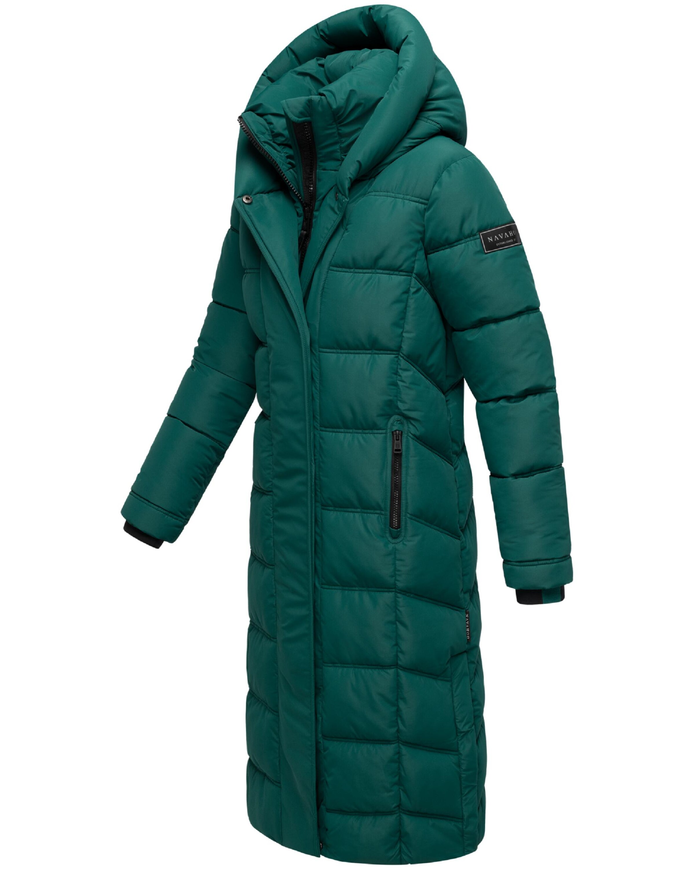 NAVAHOO Winter coat 'Engelsfeder XIV' in Green