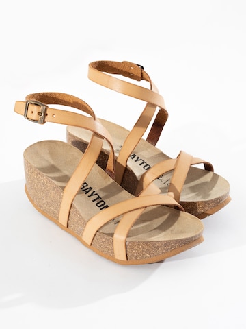Bayton Riemensandale 'Asteria' in Beige